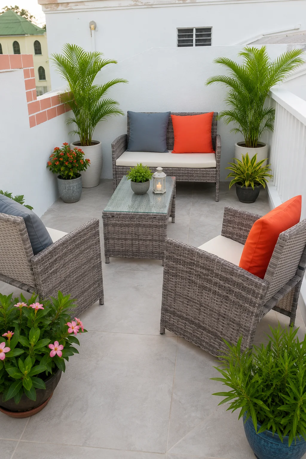 Rooftop lounge at Virginia's Place