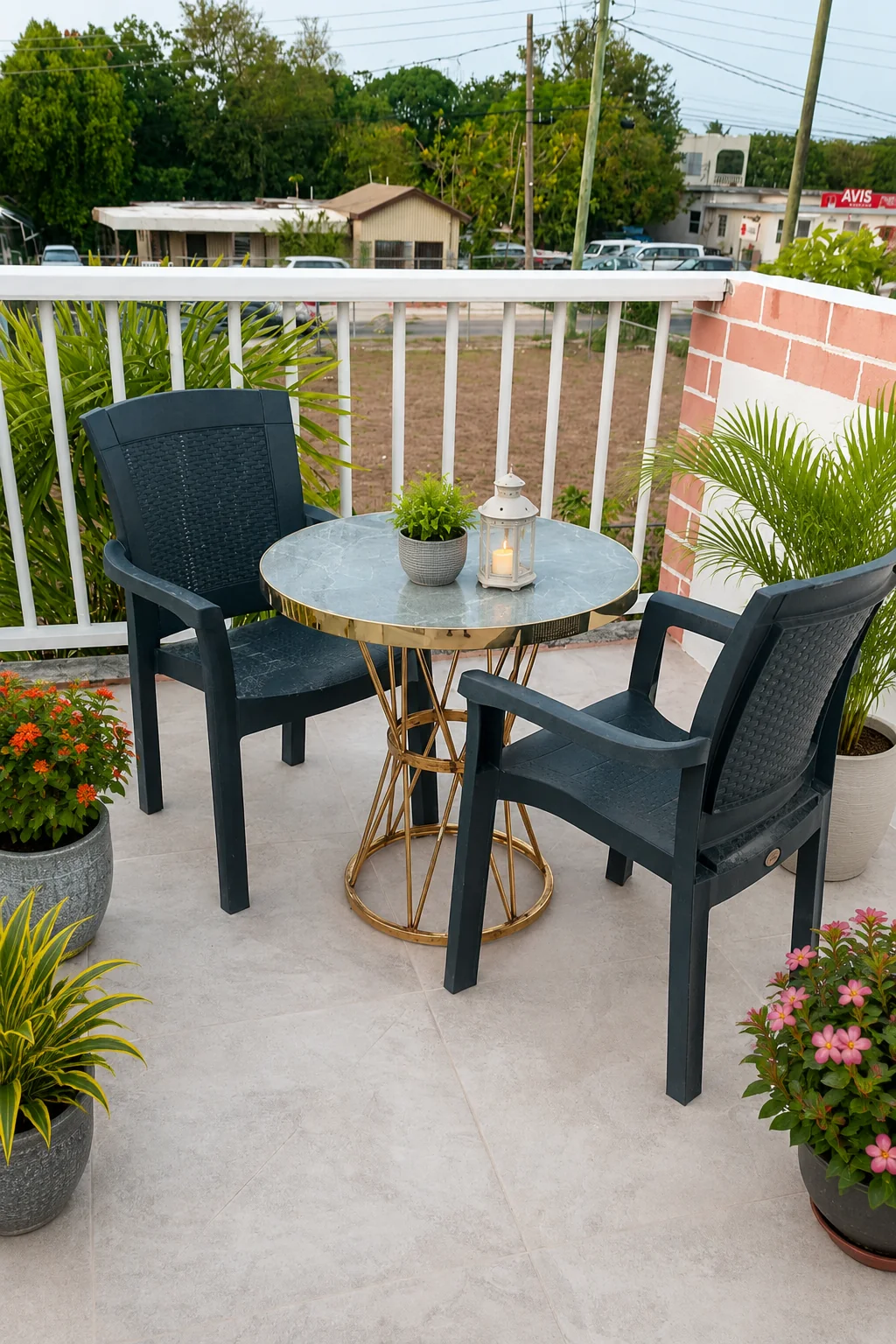 Rooftop table seating at Virginia's Place